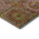 10' X 14' Orange And Pink Geometric Washable Area Rug With UV Protection