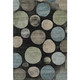 10' X 14' Black And Taupe Geometric Washable Area Rug With UV Protection