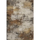 8' X 10' Brown And Beige Abstract Washable Area Rug With UV Protection
