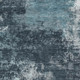 9' X 12' Teal And Aqua Abstract Washable Area Rug With UV Protection