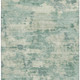 9' X 12' Teal And Linen Abstract Washable Area Rug With UV Protection