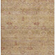 5' X 8' Coral And Taupe Abstract Washable Area Rug With UV Protection