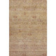 10' X 14' Coral And Taupe Abstract Washable Area Rug With UV Protection