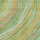 5' X 8' Green And Peach Abstract Washable Area Rug With UV Protection