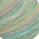 8' Teal And Pink Abstract Washable Round Rug With UV Protection