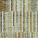 9' X 12' Khaki And Beige Striped Washable Area Rug With UV Protection