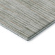 10' X 14' Sage And Ivory Striped Washable Area Rug With UV Protection