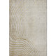 10' X 14' Beige And Brown Abstract Washable Area Rug With UV Protection
