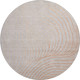 8' Copper And Silver Abstract Washable Round Rug With UV Protection