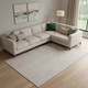9' X 12' Copper And Silver Abstract Washable Area Rug With UV Protection