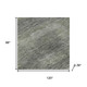 8' X 10' Fern Green And Gray Abstract Washable Area Rug With UV Protection