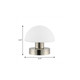 6" Nickel Novelty USB Table Lamp With Dome Shade