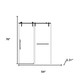 Set Of Two Tempered Glass Shower Doors