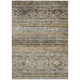 3' X 5' Brown Tan And Black Floral Washable Indoor Outdoor Area Rug