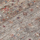 10' X 14' Gray Tan And Terra Cotta Floral Washable Indoor Outdoor Area Rug