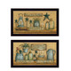 Set Of Two Country Welcome Black Framed Kitchen Wall Art
