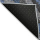 8' Blue And Gray Round Aztec Washable Indoor Outdoor Area Rug