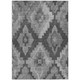 3' X 5' Gray And Charcoal Aztec Washable Indoor Outdoor Area Rug