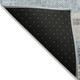 8' X 10' Navy Blue And Beige Striped Washable Indoor Outdoor Area Rug