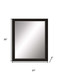 33" Dark Brown Accent Mirror