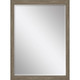 39" Light Brown Framed Accent Mirror