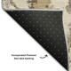 10' X 14' Khaki Gray And Ivory Floral Washable Area Rug With UV Protection