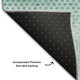 9' X 12' Teal And Ivory Geometric Washable Area Rug With UV Protection