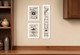 Set Of Three The Kitchen Collection I 4 White Framed Print Kitchen Wall Art