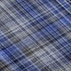 10' X 14' Navy Blue And Gray Plaid Washable Area Rug With UV Protection
