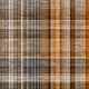 9' X 12' Terra Cotta And Gray Plaid Washable Area Rug With UV Protection