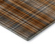 10' X 14' Terra Cotta And Gray Plaid Washable Area Rug With UV Protection