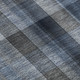 9' X 12' Blue And Gray Plaid Washable Area Rug With UV Protection
