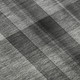 3' X 5' Gray And Ivory Plaid Washable Area Rug With UV Protection