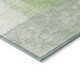 8' X 10' Artichoke Green Ivory And Brown Abstract Washable Indoor Outdoor Area Rug