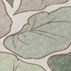 10' X 14' Fern Green And Ivory Botanical Leaves Washable Indoor Outdoor Area Rug