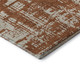 10' X 14' Rust And Beige Abstract Washable Area Rug With UV Protection