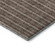 5' X 8' Brown And Ivory Striped Washable Area Rug With UV Protection