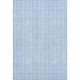 8' X 10' Sky Blue And Ivory Striped Washable Area Rug With UV Protection