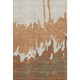 3' X 5' Rust Beige And Brown Abstract Washable Area Rug With UV Protection