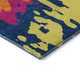 9' X 12' Pink Orange Blue And Lime Green Abstract Washable Area Rug With UV Protection