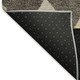 8' X 10' Black Ivory And Wheat Southwestern Washable Area Rug With UV Protection