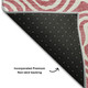 8' X 10' Blush And Ivory Abstract Washable Area Rug With UV Protection
