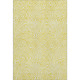 10' X 14' Yellow And Ivory Abstract Washable Area Rug With UV Protection