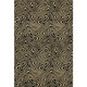 10' X 14' Black And Gold Abstract Washable Area Rug With UV Protection
