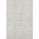 8' X 10' Beige And Ivory Animal Print Washable Area Rug With UV Protection