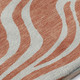 3' X 5' Coral And Ivory Animal Print Washable Area Rug With UV Protection
