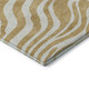 5' X 8' Gold And Ivory Animal Print Washable Area Rug With UV Protection