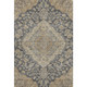 3' X 5' Charcoal Copper And Gray Floral Medallion Washable Area Rug With UV Protection