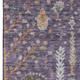3' X 5' Eggplant Orange And Green Floral Washable Area Rug With UV Protection