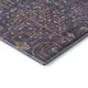 8' X 10' Eggplant Orange And Green Floral Washable Area Rug With UV Protection